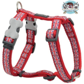 HARNAIS RED DINGO UNION JACK POUR BOULEDOGUE