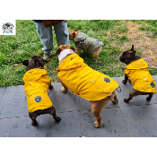 IMPERMEABLE TRIBORD JAUNE BOULEDOGUE FRANCAIS ET ANGLAIS