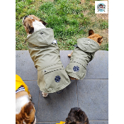 IMPERMEABLE TRIBORD KAKI BOULEDOGUE FRANCAIS ET ANGLAIS