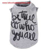 TEE SHIRT GRIS BE TRUE BOULEDOGUE