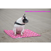 TAPIS RAFRAICHISSANT ROSE BOULEDOGUE