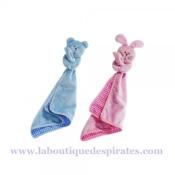 DOUDOU ROSE OU BLEU POUR CHIOTS BOULIS