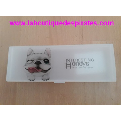 ETUI TRANSPARENT BOULEDOGUE