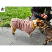 PULL IRVIN BOIS DE ROSE MILK AND PEPPER BOULEDOGUE ANGLAIS