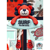 PELUCHE LEO LE LION SURFER 