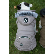 PARKA NAVY BOULEDOGUE MILK & PEPPER