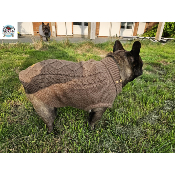 PULL CONNOR MARRON SPECIAL BOULEDOGUE FRANCAIS ET ANGLAIS