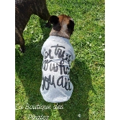 TEE SHIRT GRIS BE TRUE BOULEDOGUE