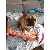 PELCUHE GIRAFE KONG POUR BOULEDOGUE