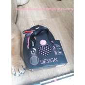 LAISSE RETRACTABLE DESIGN POUR BOULEDOGUE