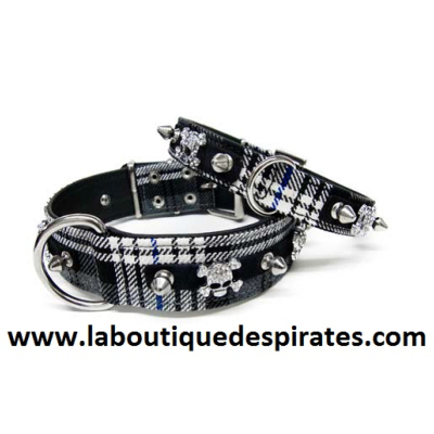 COLLIER PUNK PIRATE POUR BOULEDOGUE