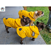 IMPERMEABLE TRIBORD JAUNE BOULEDOGUE FRANCAIS ET ANGLAIS