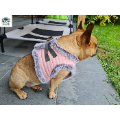 HARNAIS VESTE ZORA MILK AND PEPPER POUR BOULEDOGUE