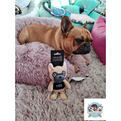 PELUCHE BOULEDOGUE SONORE MILK & PEPPER