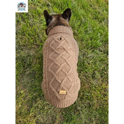 PULL CONNOR MARRON SPECIAL BOULEDOGUE FRANCAIS ET ANGLAIS