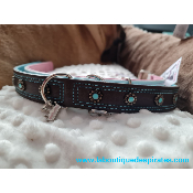 COLLIER HIPPIE CHOCOLAT POUR BOULEDOGUE