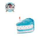 PELUCHE PART DE GATEAU ANNIVERSAIRE BLEU