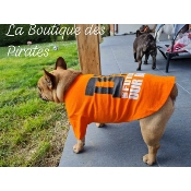 TEE SHIRT DOUBLE ORANGE POUR BOULEDOGUE