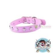 COLLIER CUIR  HOLLYWOOD POUR BOULEDOGUE