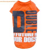 TEE SHIRT DOUBLE ORANGE POUR BOULEDOGUE