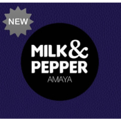 COLLIER AMAYA LARGE MILK AND PEPPER