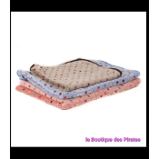 COUVERTURE A POIS MULTICOLORE 